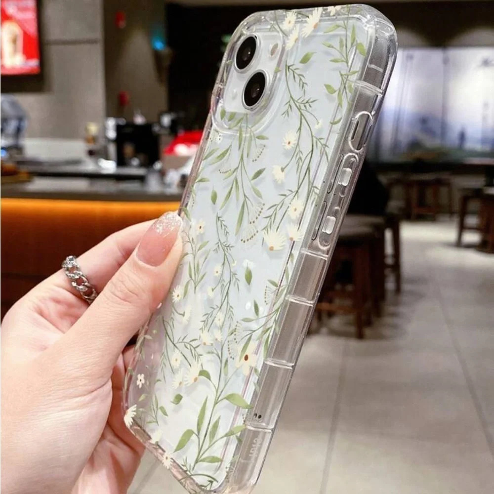 ⚠️Clearance iPhone 15/Pro/Pro Max Clear Leaves Phone Case - Picture 4 of 5